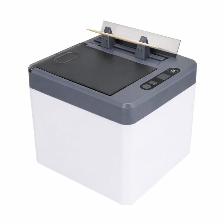 Dispenser de Scobitori, Adsinio, Inchidere/Deschidere cu Senzor, Negru