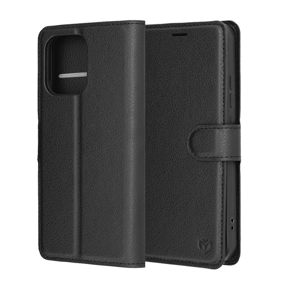 Husa pentru Oppo A6 Pro 4G / A6 Pro 5G Tip Carte, Leather Folio, Functie de Stand, Calitate Premium, Antisoc, Protectie Sporita, Negru