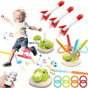 Set lansator cu 3 rachete, Zing, Zoom Rocketz, Verde - eMAG.ro