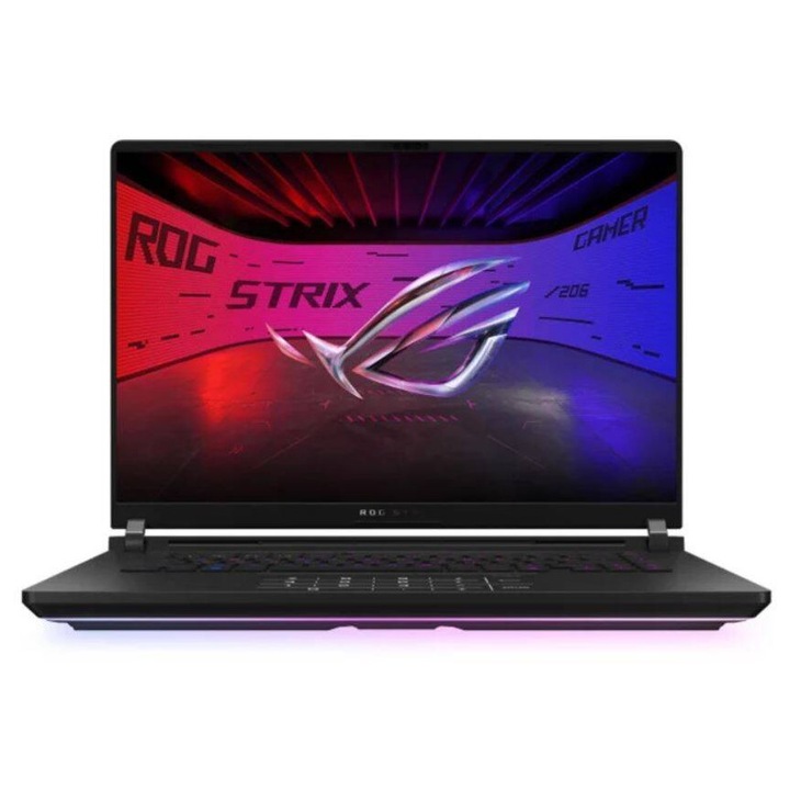 Laptop ASUS ROG Strix Scar 16 2.5K 16 inch Intel Core Ultra 9 275HX 32GB 2TB+2TB SSD RTX 5080 Windows 11 Pro Black