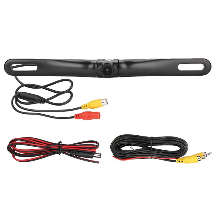 Камера за заден ход HD 170, монтиране върху рамка на номер, нощно виждане, IP67, широк ъгъл на видимост