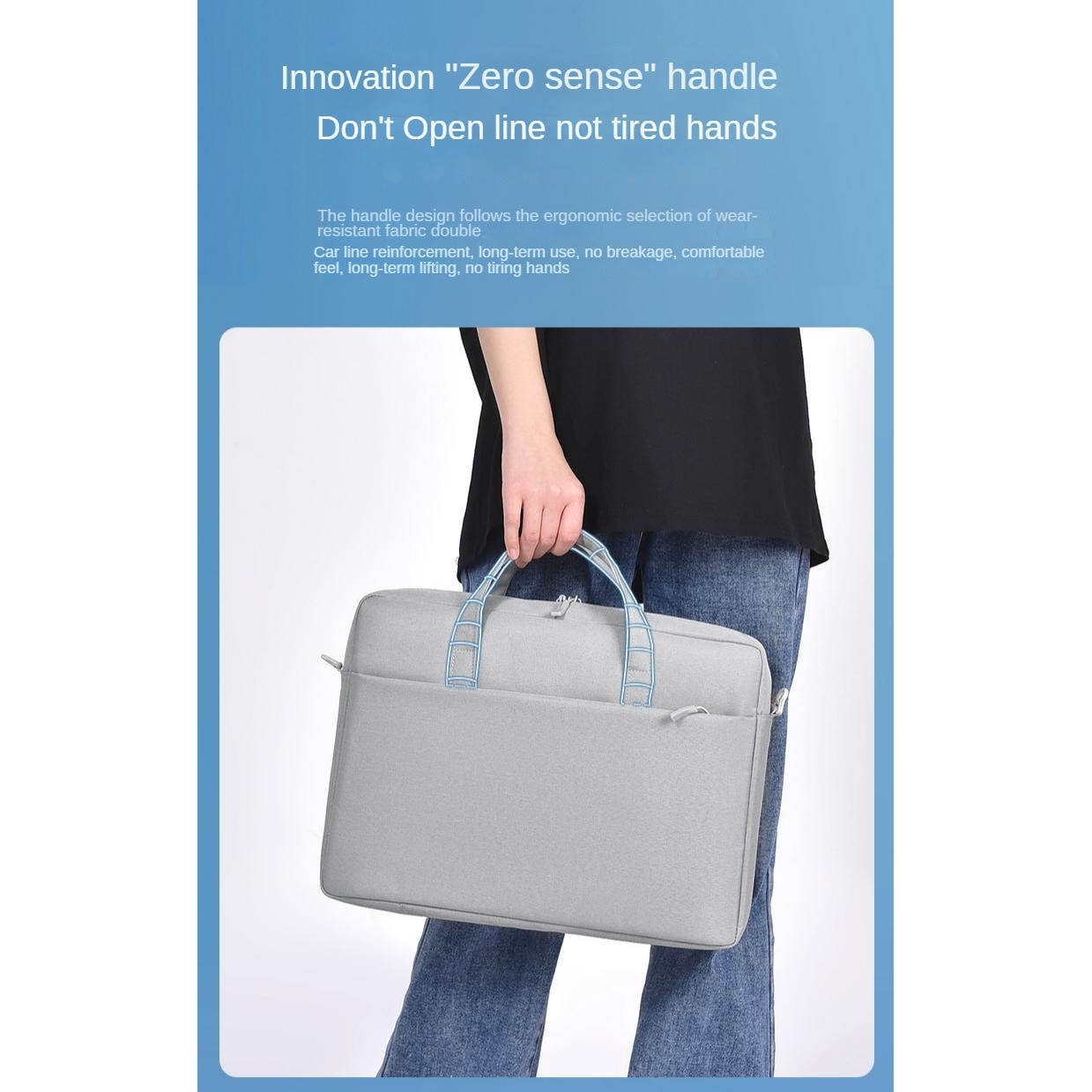 Geanta laptop impermeabila Oxford 15-16 inch, ORBER, protectie antisoc, antifurt, capacitate mare, rezistenta la uzura, respiratie, potrivita barbati/femei, pentru notebook 15.6 inch, culoare simpla，negru