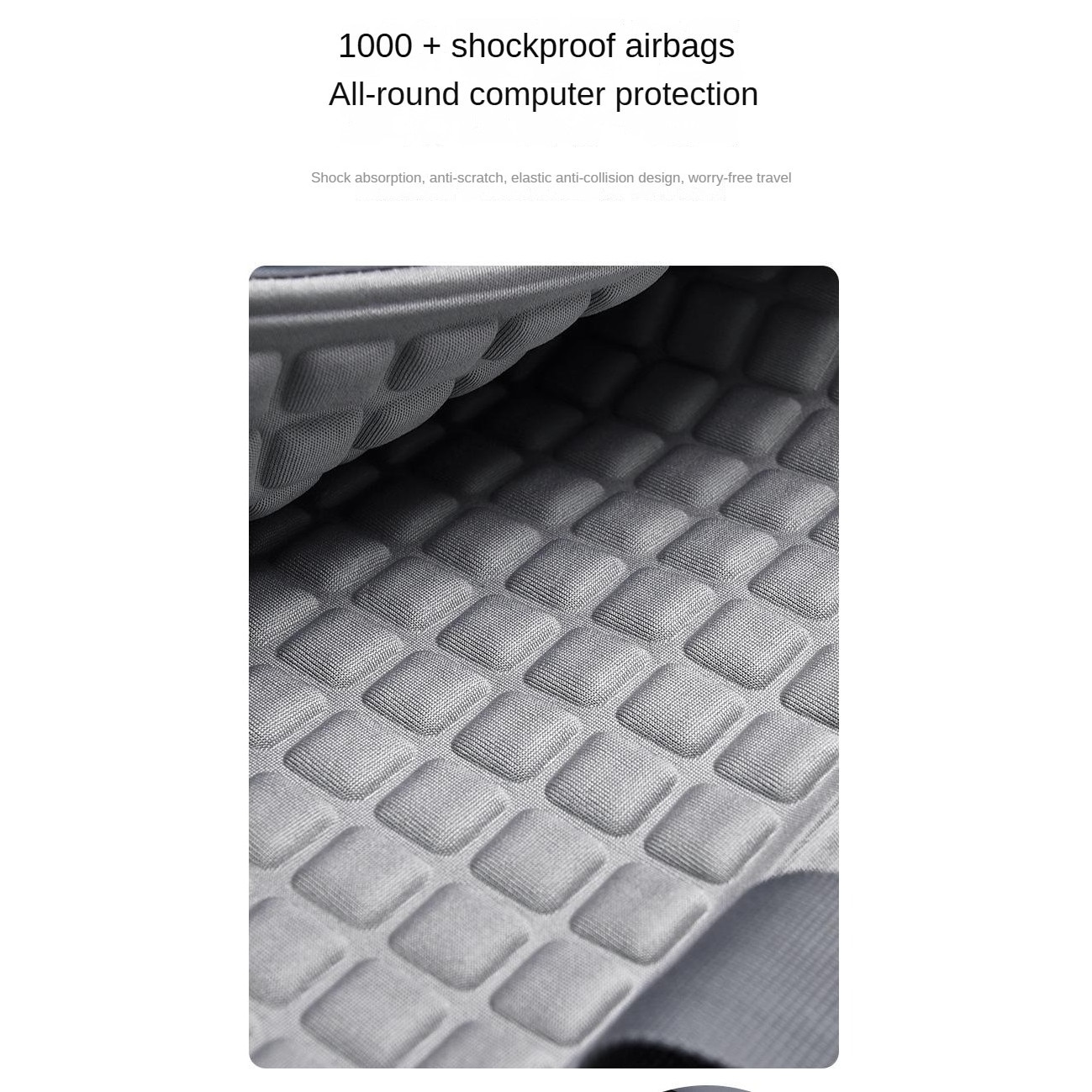Geanta laptop impermeabila Oxford 15-16 inch, ORBER, protectie antisoc, antifurt, capacitate mare, rezistenta la uzura, respiratie, potrivita barbati/femei, pentru notebook 15.6 inch, culoare simpla，negru