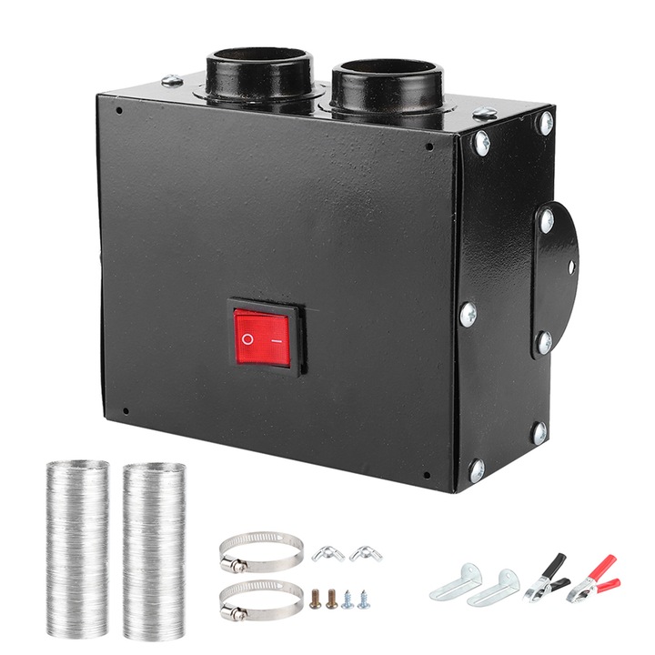 Нагревател за кола 12V 500W, универсален вентилатор, размразяване на предно стъкло, ръчно управление, 10 часа работа