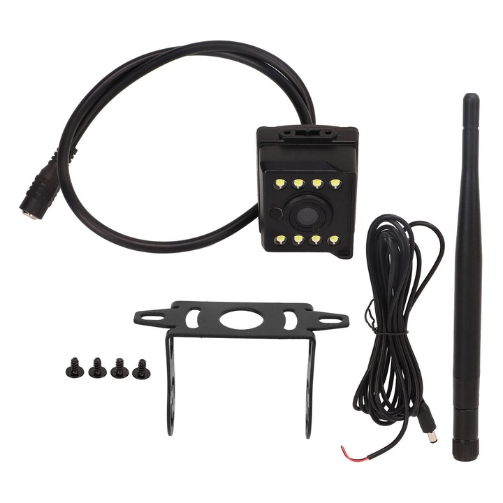 Безжична HD камера за задно виждане с IR нощно виждане, широк ъгъл, водоустойчива, комплект за автобус и камион