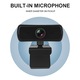 Camera web HD 2K, microfon dublu, negru, 7.5x4.3x5.9cm