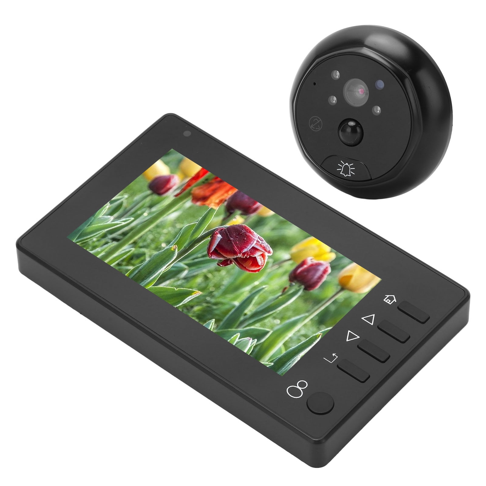 Camera video cu vizor digital, 4.3in, detectie miscare PIR, viziune ...