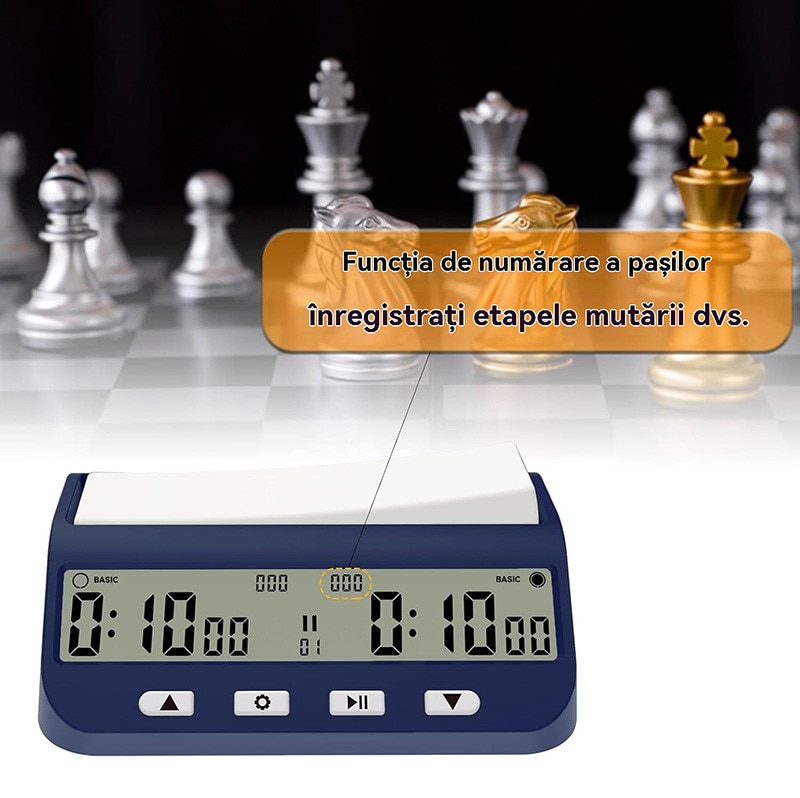 Ceas de sah digital multifunctional, Rqiurpn, 5 moduri, portabil ...