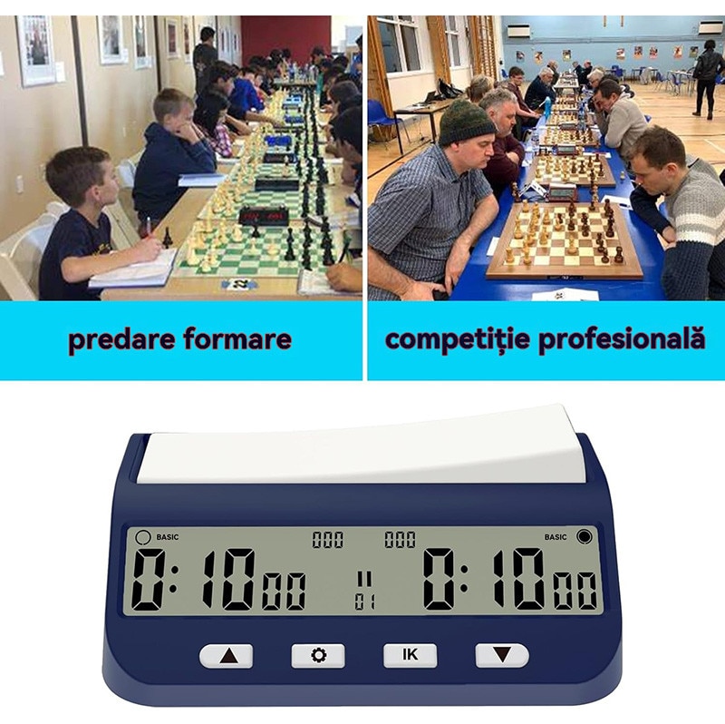 Ceas de sah digital multifunctional, Rqiurpn, 5 moduri, portabil ...