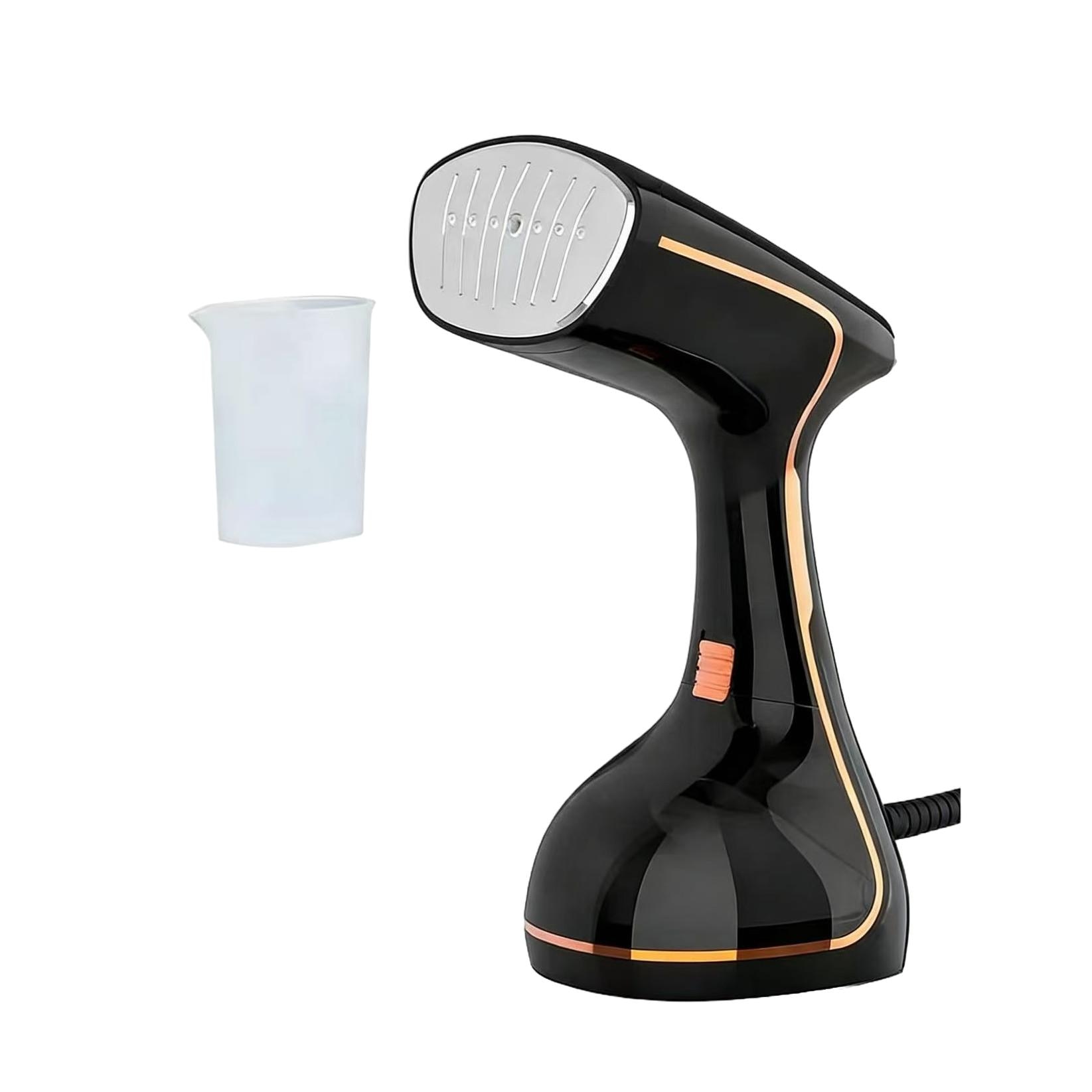 Aparat de calcat cu abur MaxiTech, 1800W, negru, 800ml, set manusa