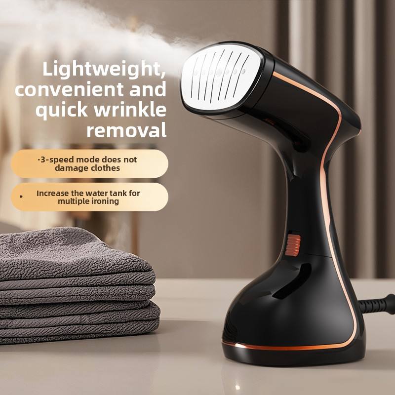 Aparat de calcat cu abur MaxiTech, 1800W, negru, 800ml, set manusa