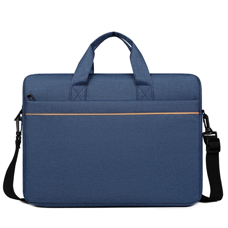 Geanta laptop 14 inch, ORBER, geanta de umar subtire, capacitate mare, business, oxford impermeabila, ultra-usoara, anti-soc, respirabila, pentru notebook, stil modern，albastru