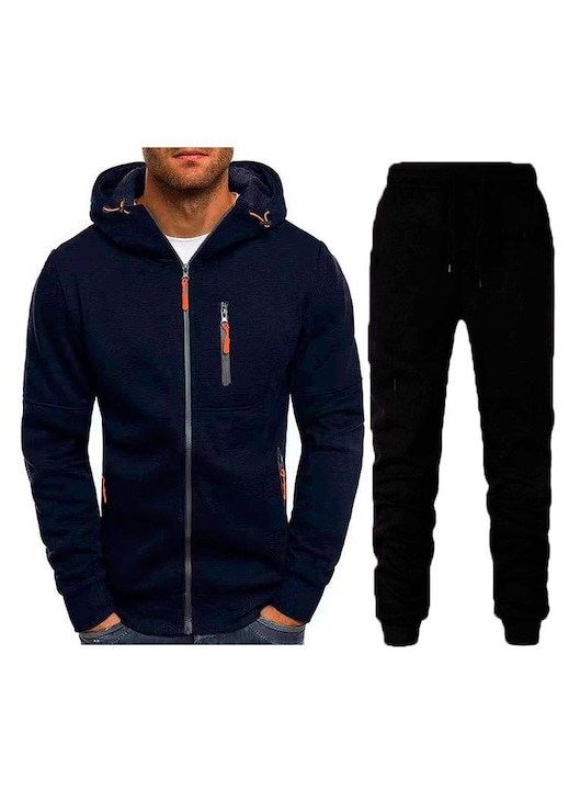 lifestyle barbati, hanorac + pantaloni, toamna/iarnadwqf, Bleumarin