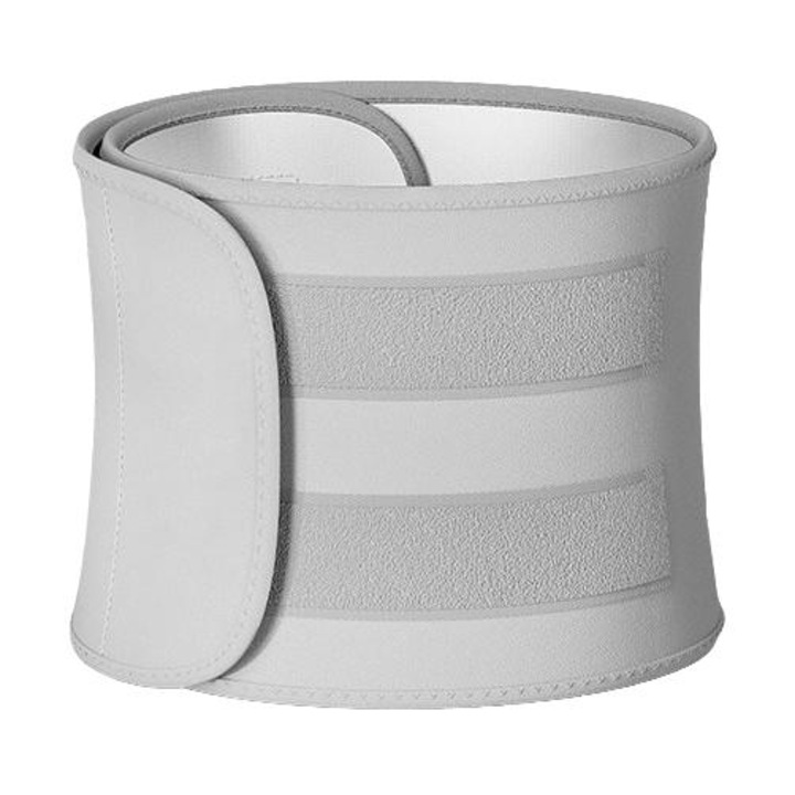 Centura modelatoare si suport lombara, FFitSupply, culoare gri, inchidere cu carlig si bucla