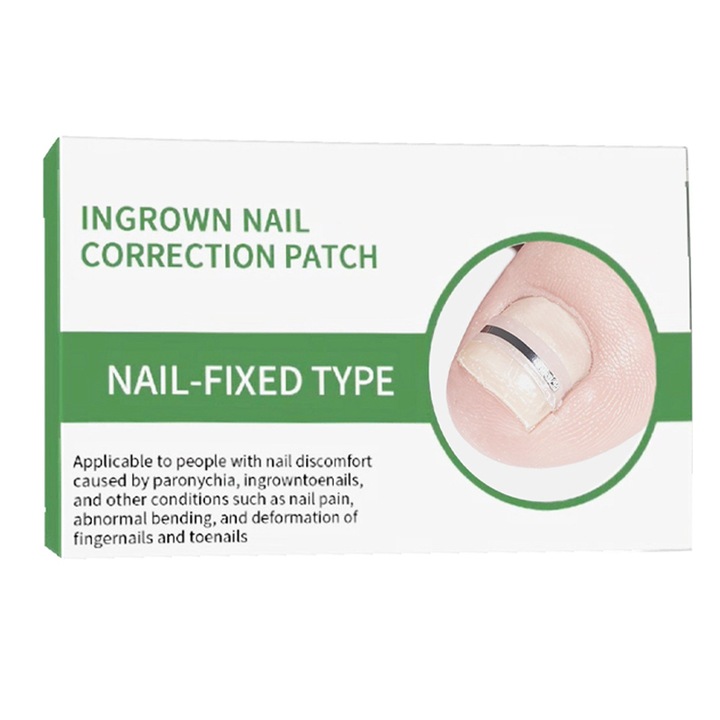 Corector unghii incarnate Rqiurpn, silicon bionic, aliaj de titan, dimensiuni variate