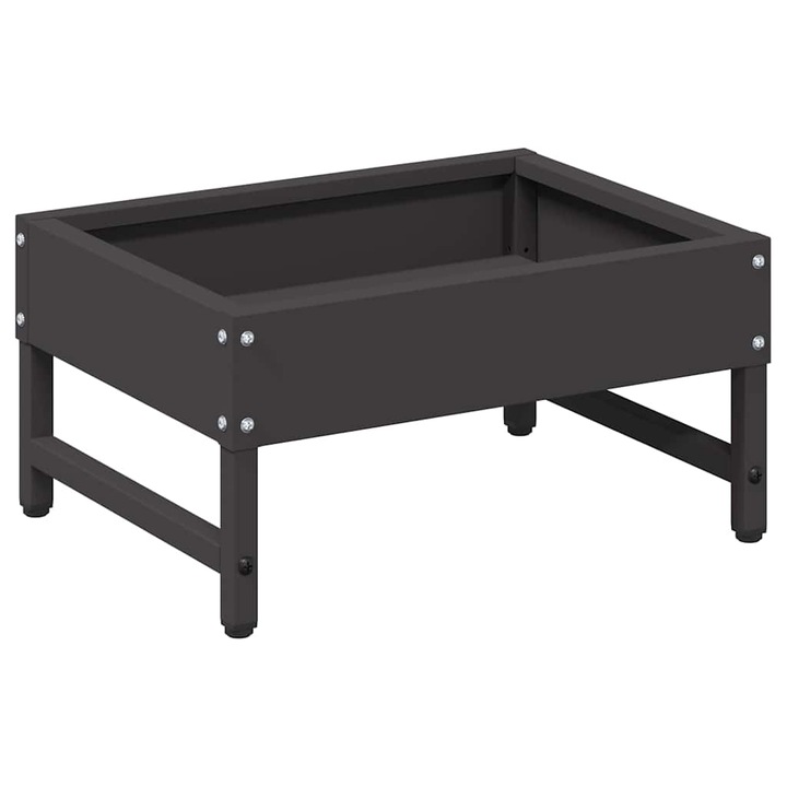 vidaXL Madár Etető Fekete 80 x 28 x 13.5 cm Hidegen Hengerelt Acél 874624