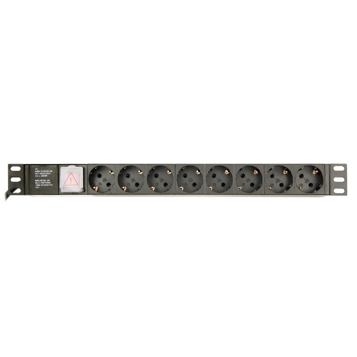 Разклонител Gembird EG-PDU-014-C14, 14 гнезда, 1.5м