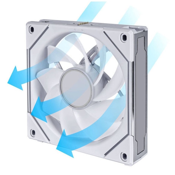 LIAN LI UNI FAN SL-INF 120 Reverse 3個 Set 3 ventilatoare Lian-Li UNI SL-INF 120 ARGB Reverse Blade PWM +