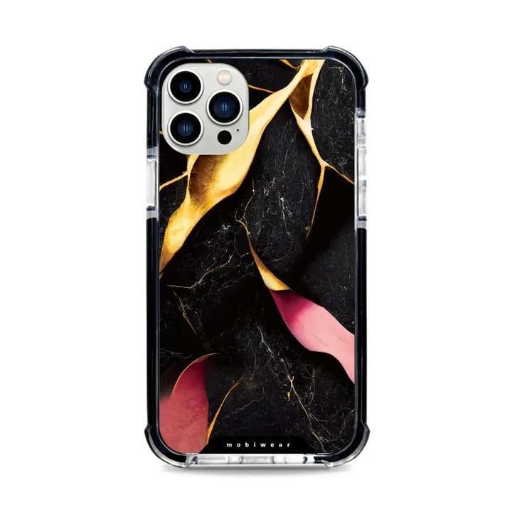 Калъф, Mobiwear - Magnet Elite Bumper - D019D за iPhone 12 Pro, Позлатена Руда