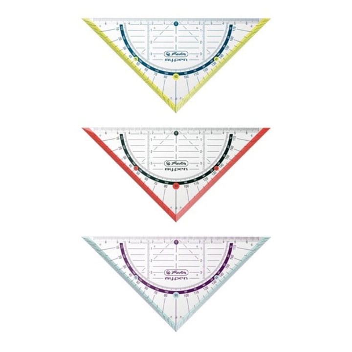 Herlitz my.pen 16 cm-es színes háromszögvonalzó