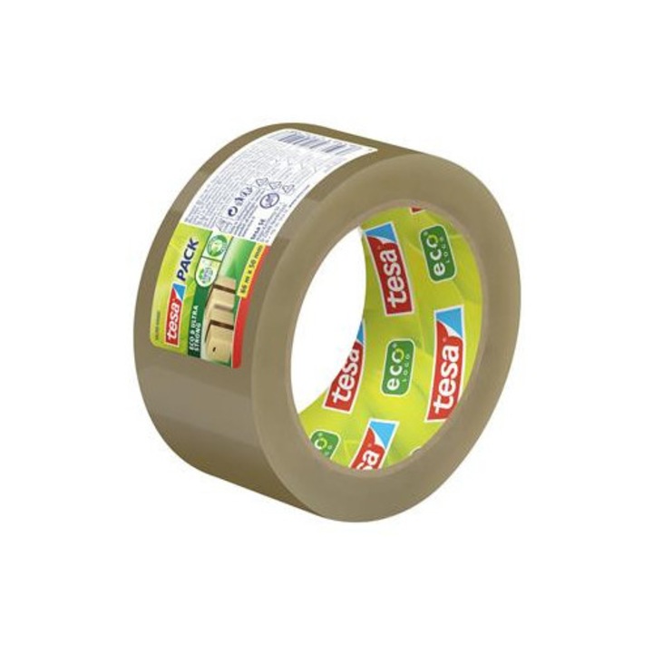 Csomagolószalag, 50 mm x 66 m, TESA "Eco & Ultra Strong", barna