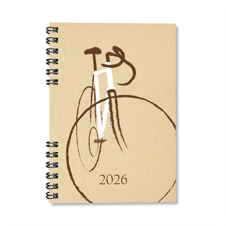 Agendă săptămânală Period Eco Bicicletă 2026 spiralată A5