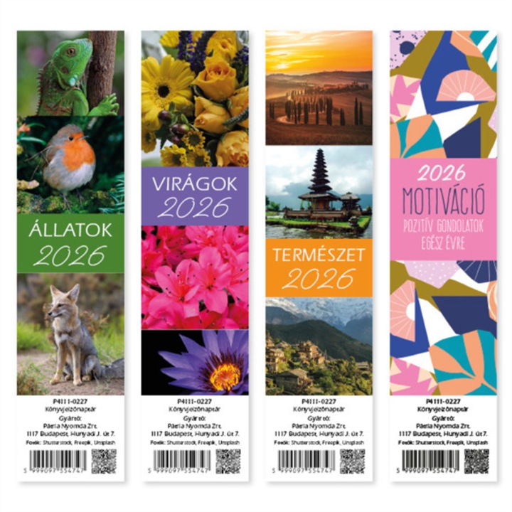 Calendar tip semn de carte PD 2026 5x21 cm