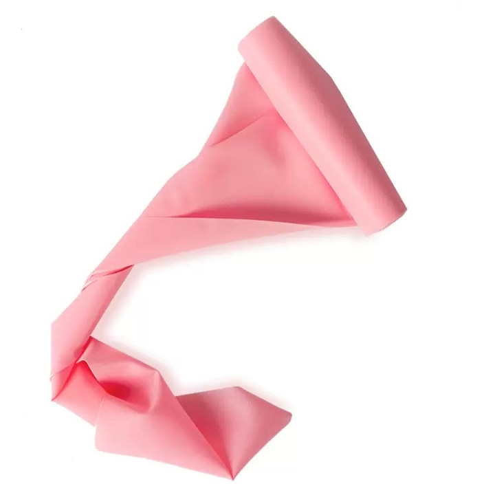 Banda de rezistenta multifunctionala 1.5m, FFitSupply, culoare roz, pentru exercitii