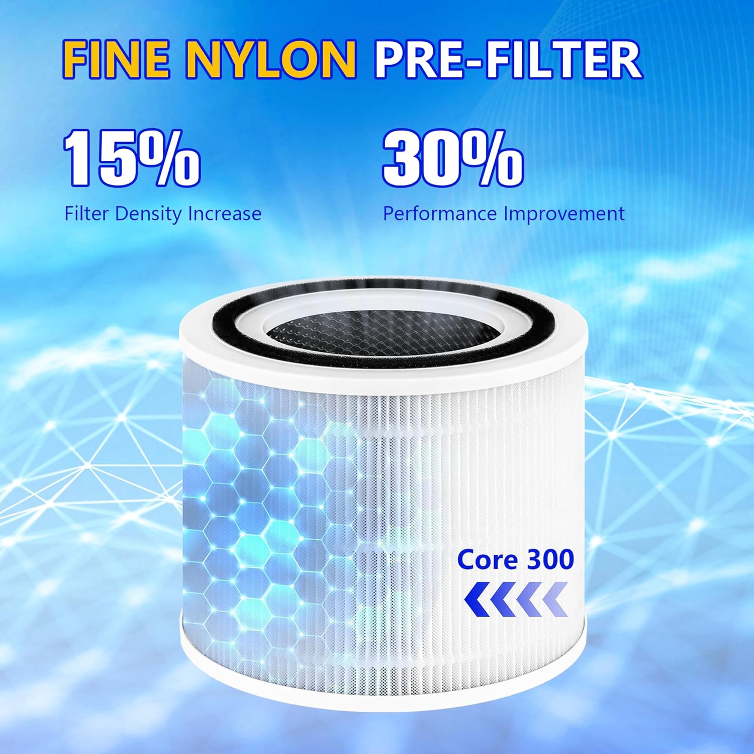Set 2 Filtru compatibil cu purificatoarele de aer LEVOIT Core 300S ...