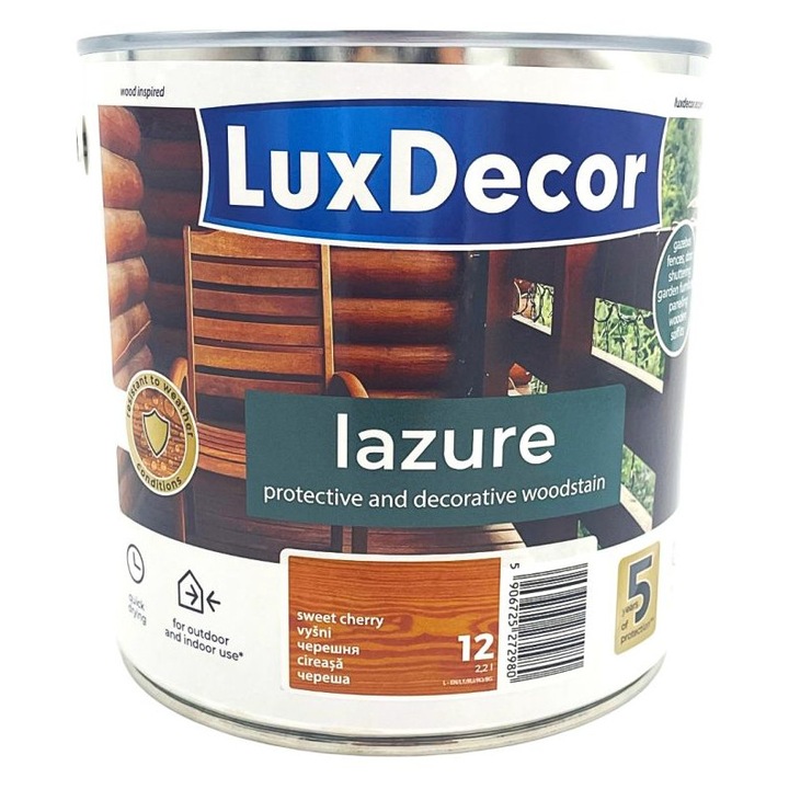 Lac Luxdecor, cires, 2.2l, rezistent la apa, ecologic