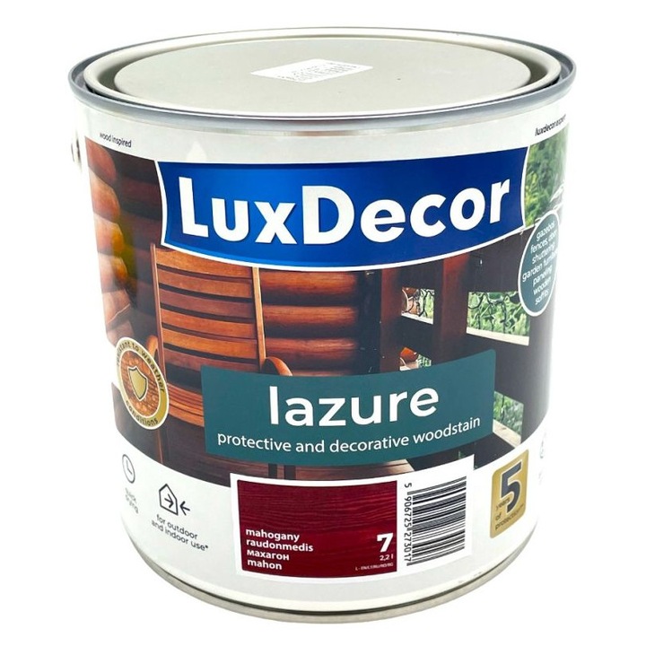 Lac, Luxdecor, mahon, 2.2 l, rezistent la apa si UV, pentru interior si exterior