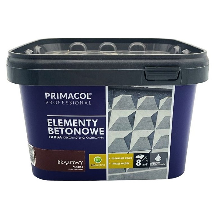Vopsea pentru beton, Primacol, 2.2 l, maro, interior-exterior