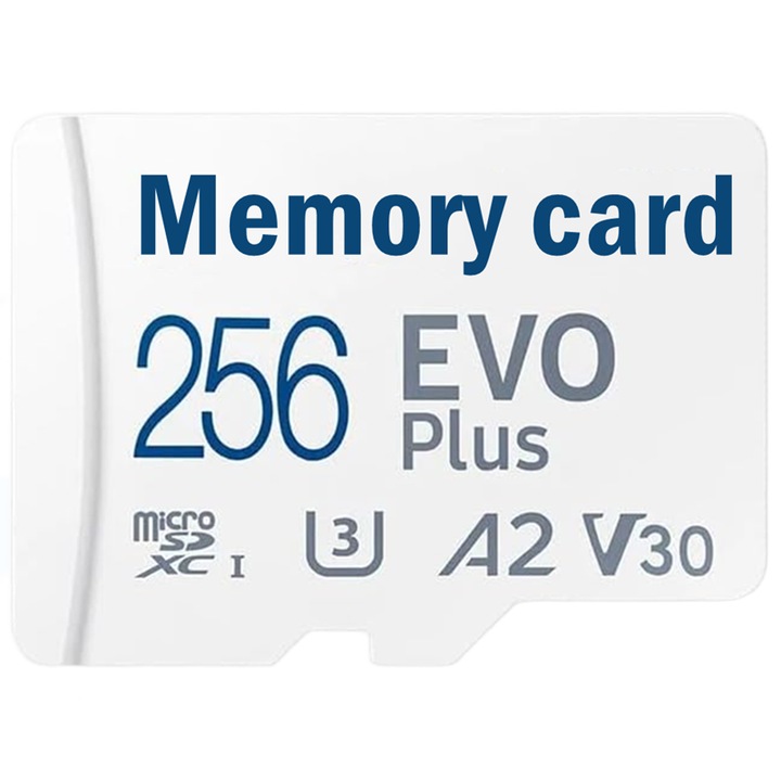 Card de memorie microSDXC 256GB, 100MB/s, U3, A2, cu adaptor SD