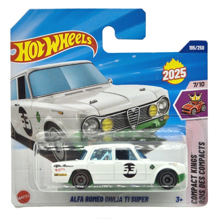 Hot Wheels Alfa Romeo Giulia TI Super - Compact Kings 7/10 - 195/250 - Hot Wheels - 1:64