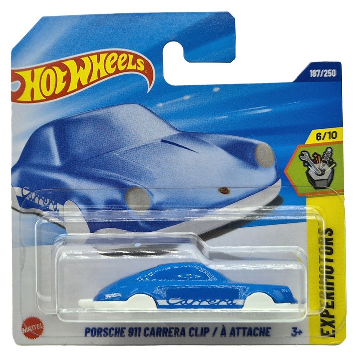 Hot Wheels Porsche 911 Carrera Clip - kulcstartó - Experimotors 6/10 - 187/250 - Hot Wheels - 1:64