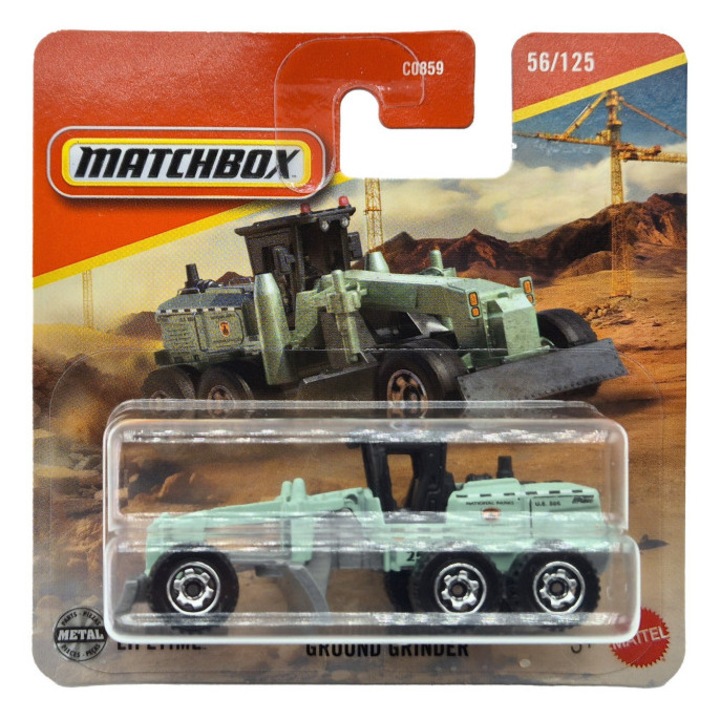 Ground Grinder - útgyalú gréder - 56/125 - bliszteres - Matchbox - 1:64