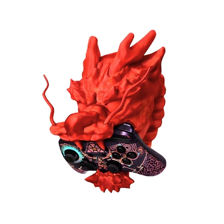 Suport Controller Dragon PS5/ Xbox, Rosu, 14 x 24.4 x 19.2 cm