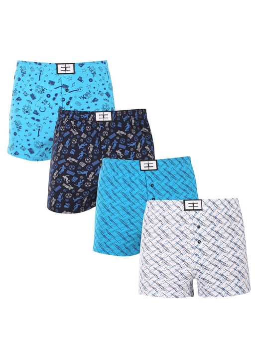 Set 4 perechi chiloti barbati Nedeto, multicolor