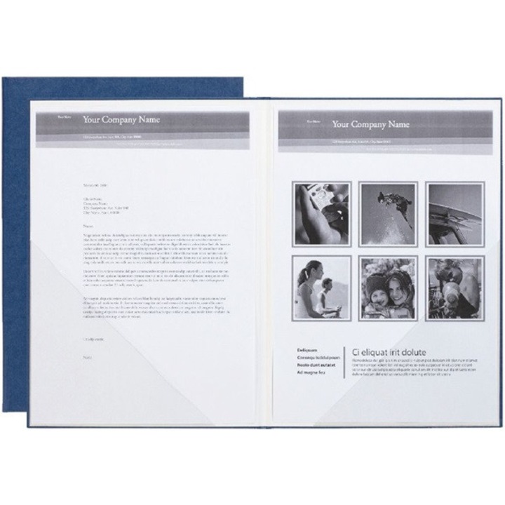 Mapă A4 albastră pentru diplome, mapă de prezentare