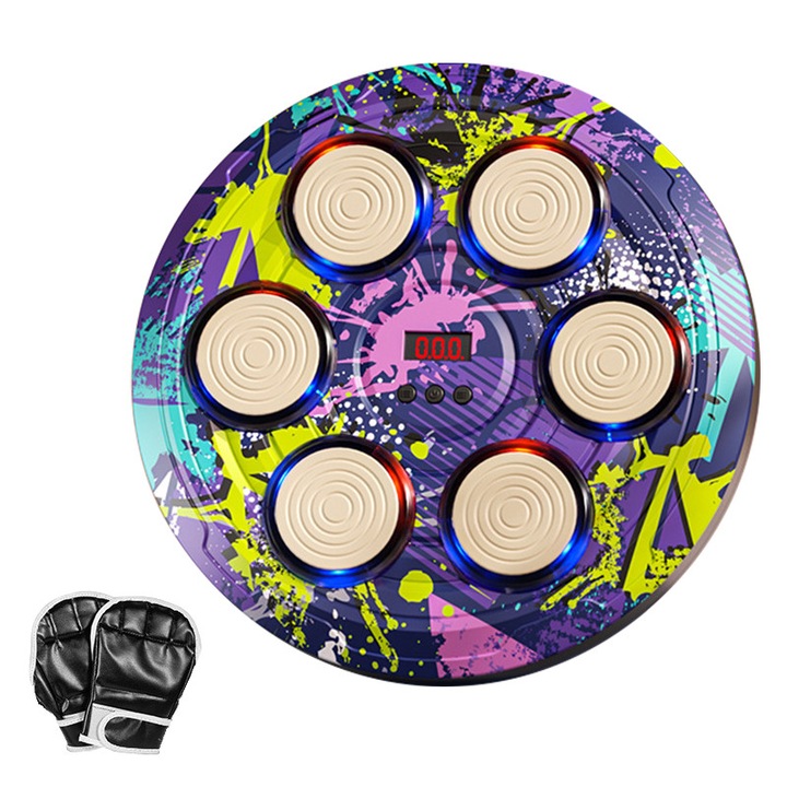 Aparat box muzical Tebnaild, 3 viteze, mov, 28x28cm