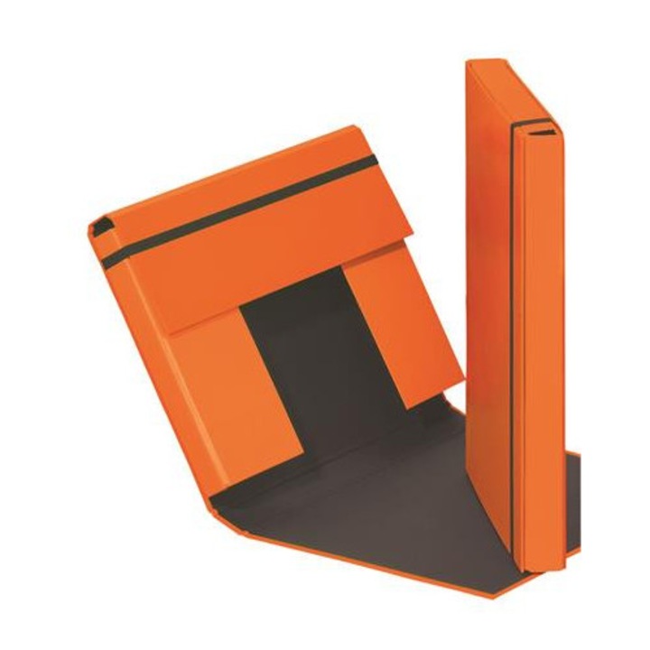 Cutie pentru caiete, A4, 40 mm, carton, PAGNA "Trend", portocalie