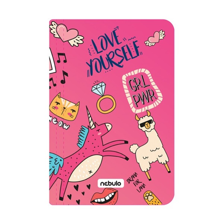 Nebulo Girl Power A4 dosar cu elastic