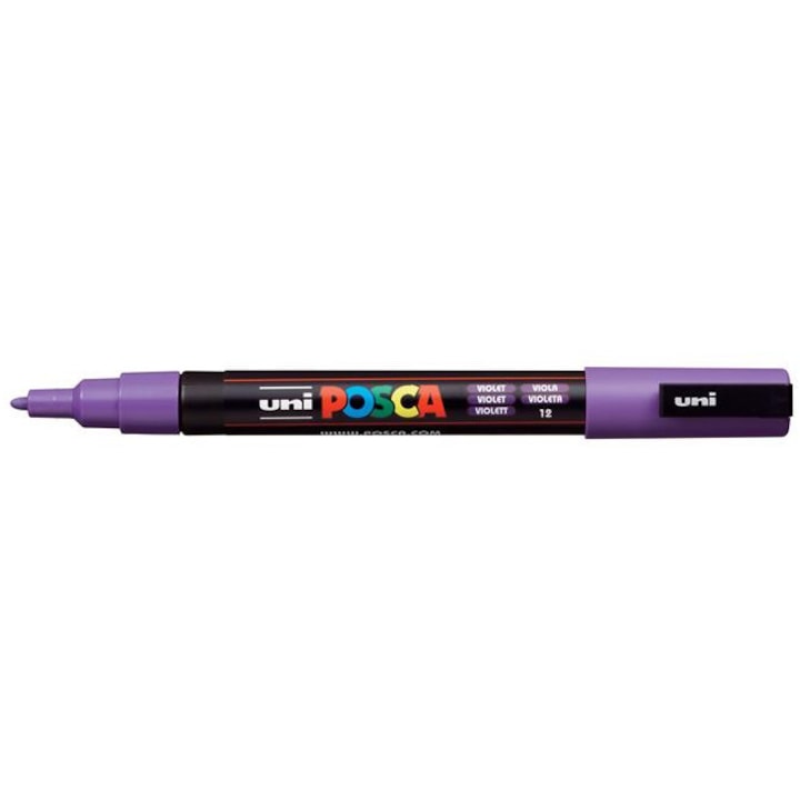 Dekormarker, 0, 9-1, 3 mm, UNI "Posca PC-3M", lila