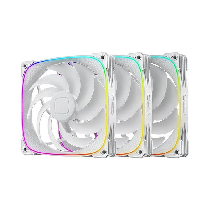 Geometric Future Ventilátor készlet Fan Pack 3 az 1-ben 140 mm - Squama 2503W-14 Fehér