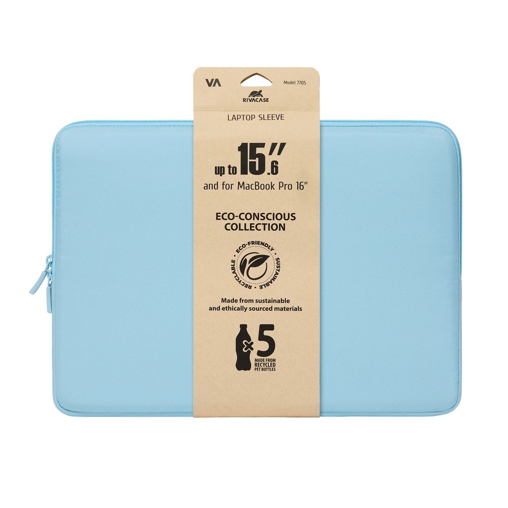 Husa laptop RivaCase 7705 Suzuka 15,6", albastru pastel, 395x275x35mm