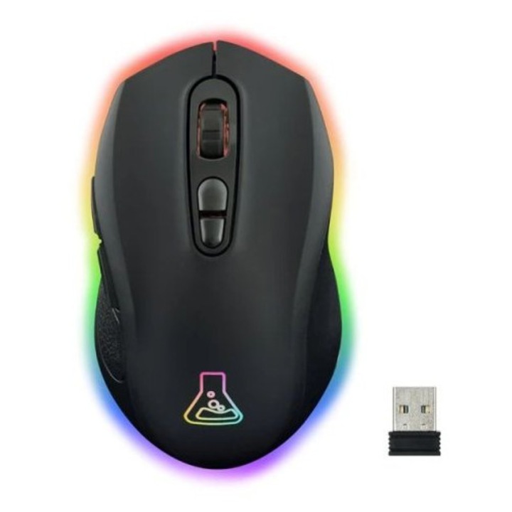 The G-Lab Kult Krypton Wireless Bluetooth Gaming Mouse Black, 254815, Egér