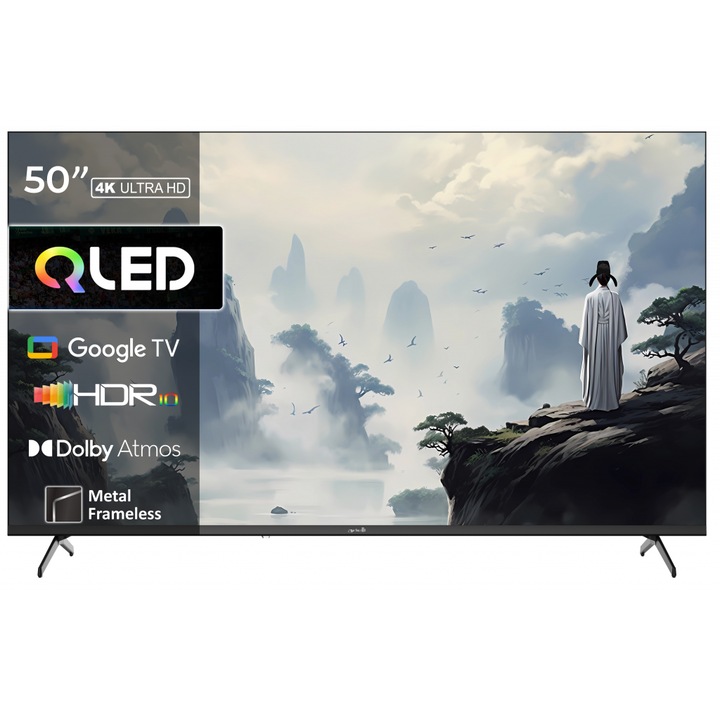 Телевизор ARIELLI QLED50UD15GTV SMART, 127 см, 4K Ultra HD, Клас E