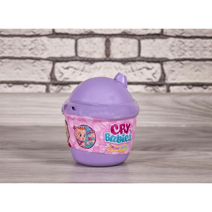 Set păpușă plângătoare EmonaMall W4370, căsuță, Mov