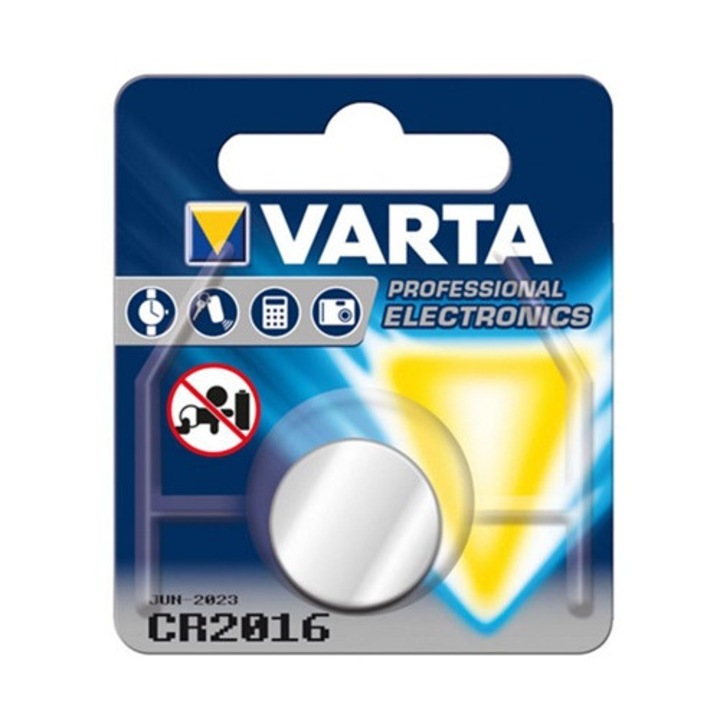 Varta gombelem (cr2016, 3v, lítium) 1db / csomag, 4008496276639, gyártói csomagolás