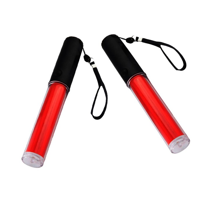 Комплект от 2 LED прожектора за безопасност, Homyl, 10 инча, 18 червени LED диода, 200м видимост, водоустойчиви